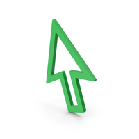 Symbol Cursor Arrow Green PNG & PSD Images