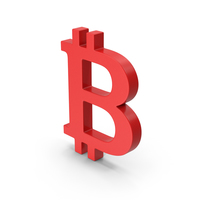 Symbol Bitcoin Red PNG & PSD Images