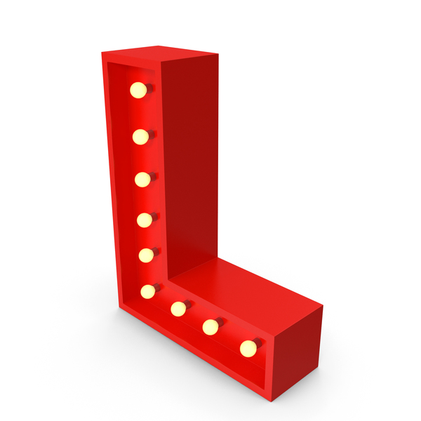 Bulb Letter L PNG & PSD Images
