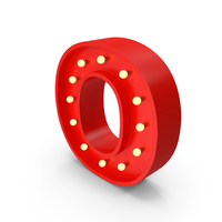 Bulb Letter O PNG & PSD Images