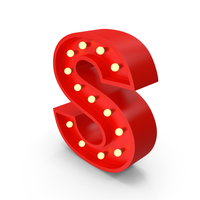 Bulb Letter S PNG & PSD Images