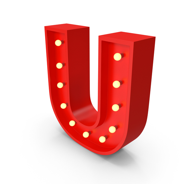 Bulb Letter U PNG & PSD Images