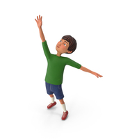 Cartoony Boy Reaching PNG & PSD Images