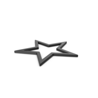 Black Symbol Star PNG & PSD Images