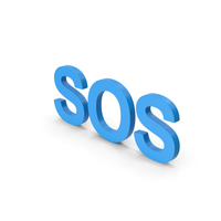 SOS Blue PNG & PSD Images