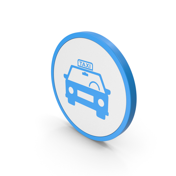 Icon Taxi Blue PNG & PSD Images