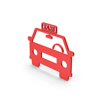 Symbol Taxi Red PNG & PSD Images