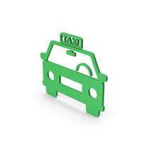 Symbol Taxi Green PNG & PSD Images