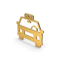 Symbol Taxi Gold PNG & PSD Images