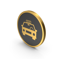 Gold Icon Taxi PNG & PSD Images
