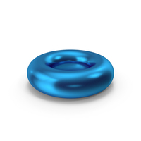Torus Blue Metallic PNG & PSD Images