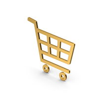 Symbol Shopping Cart Gold PNG & PSD Images