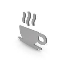 Coffee Cup Grey Symbol PNG & PSD Images