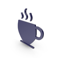 Coffee Cup Dark Blue Symbol PNG & PSD Images