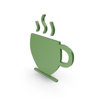 Coffee Cup Green Symbol PNG & PSD Images