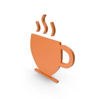Coffee Cup Orange Symbol PNG & PSD Images