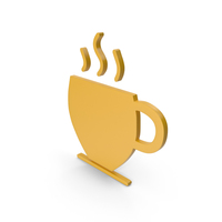 Coffee Cup Yellow Symbol PNG & PSD Images