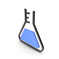Flask Black and Blue Icon PNG & PSD Images