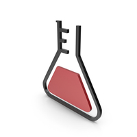 Flask Black and Red Icon PNG & PSD Images