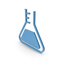Flask Blue Icon PNG & PSD Images
