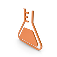 Flask Orange Icon PNG & PSD Images