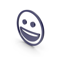 Happy Dark Blue Icon PNG & PSD Images