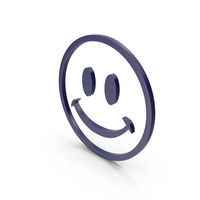 Happy Dark Blue Icon PNG & PSD Images