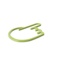 One Finger Green Icon PNG & PSD Images