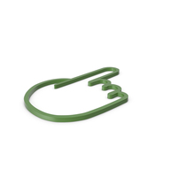 One Finger Green Icon PNG & PSD Images