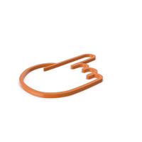 One Finger Orange Icon PNG & PSD Images