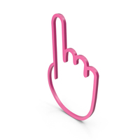 One Finger Pink Icon PNG & PSD Images