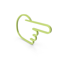 One Finger Green Icon PNG & PSD Images