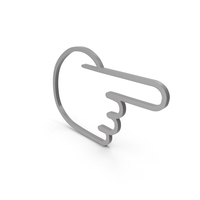 One Finger Grey Icon PNG & PSD Images