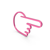 One Finger Pink Icon PNG & PSD Images