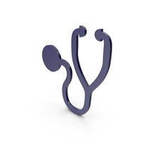 Stethoscope Dark Blue Icon PNG & PSD Images