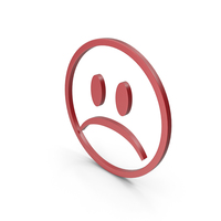 Unhappy Red Icon PNG & PSD Images