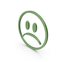 Unhappy Green Icon PNG & PSD Images