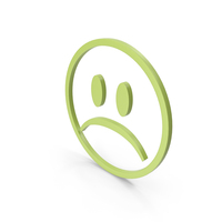 Unhappy Green Icon PNG & PSD Images
