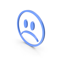 Unhappy Blue Icon PNG & PSD Images