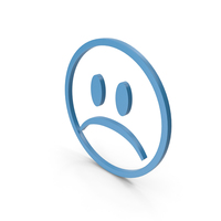 Unhappy Blue Icon PNG & PSD Images