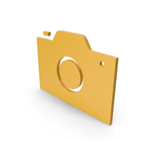 Camera Yellow Symbol PNG & PSD Images