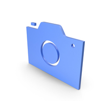 Camera Blue Symbol PNG & PSD Images