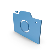 Camera Blue Symbol PNG & PSD Images