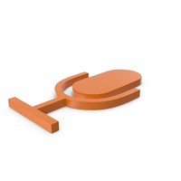 Microphone Orange Icon PNG & PSD Images