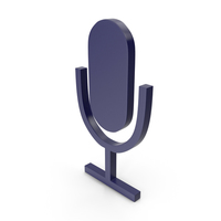 Microphone Dark Blue Icon PNG & PSD Images