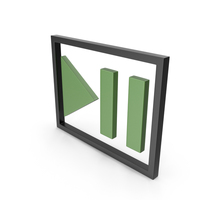 Play Pause Button Black and Green PNG & PSD Images