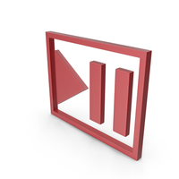 Play Pause Button Red PNG & PSD Images