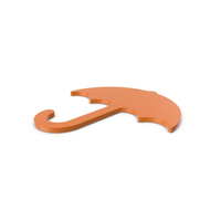 Umbrella Orange Icon PNG & PSD Images