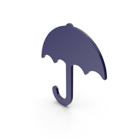 Umbrella Dark Blue Icon PNG & PSD Images