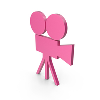 Video Camera Pink Symbol PNG & PSD Images